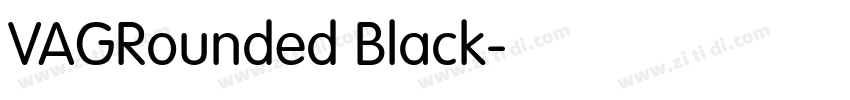 VAGRounded Black字体转换